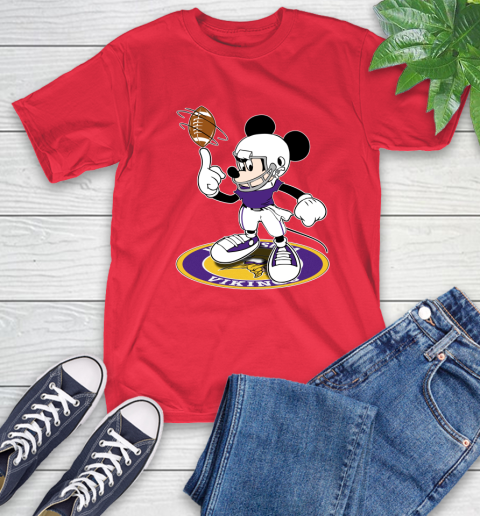 NFL Football Minnesota Vikings Cheerful Mickey Disney Shirt T-Shirt 11