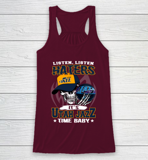 Listen Haters It is JAZZ Time Baby NBA Racerback Tank 2