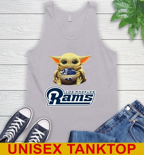 NFL Football Los Angeles Rams Baby Yoda Star Wars Shirt Tank Top 4