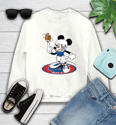 NFL Football Buffalo Bills Cheerful Mickey Disney Shirt Sweatshirt 2