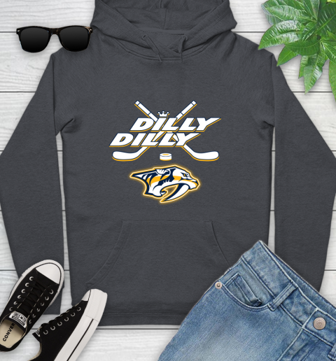 NHL Nashville Predators Dilly Dilly Hockey Sports Youth Hoodie 8