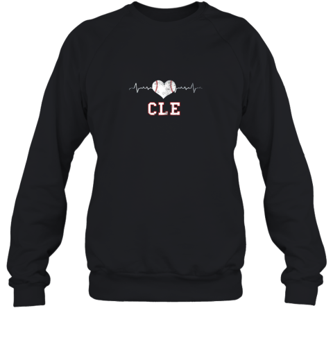 Cleveland Baseball Shirt Cleveland Ohio Heart Beat CLE Sweatshirt