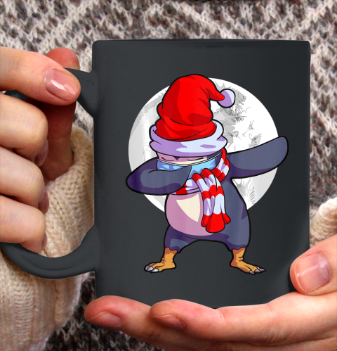 Penguin Wearing Mask Shirt Kids Quarantine Christmas Ceramic Mug 11oz