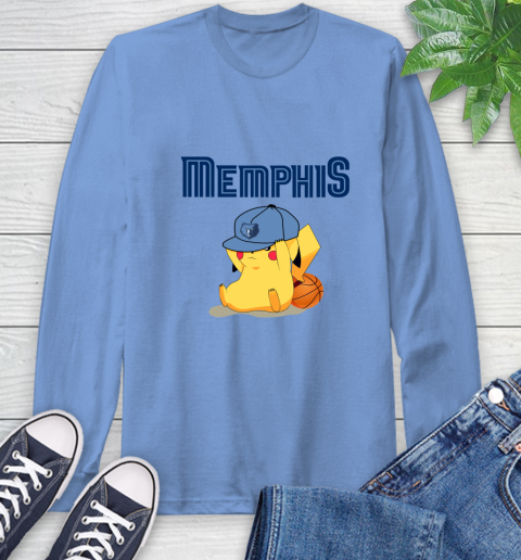 NBA Pikachu Basketball Sports Memphis Grizzlies Long Sleeve T-Shirt 11