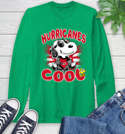 NHL Hockey Carolina Hurricanes Cool Snoopy Shirt Long Sleeve T-Shirt 9