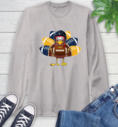 San Diego Chargers Turkey Thanksgiving Day Long Sleeve T-Shirt 12