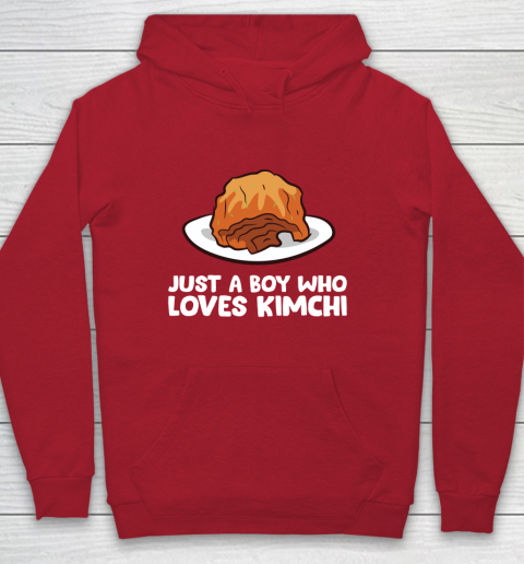 Just a Boy Who Loves Kimchis Funny Kimchi Youth Hoodie 7