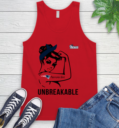 NFL New England Patriots Girl Unbreakable Football Sports Tank Top 4