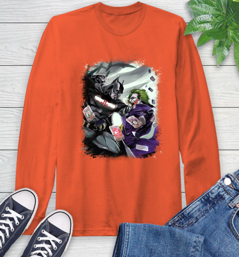 Houston Rockets MLB Basketball Batman Fighting Joker DC Comics Long Sleeve T-Shirt 5