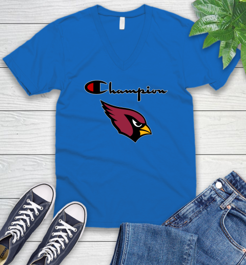 NFL Football Arizona Cardinals Champion Shirt V-Neck T-Shirt 3