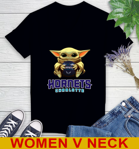 NBA Basketball Charlotte Hornets Star Wars Baby Yoda Shirt 78
