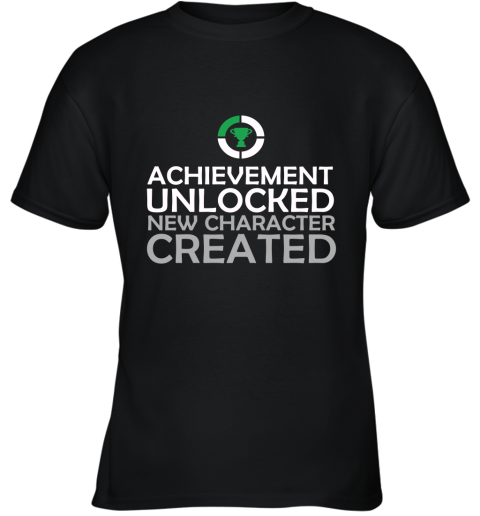 Achievement Unlocked Fatherhood And New Character Created Matching Version Two Youth T-Shirt
