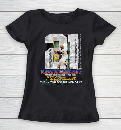 Roberto Clemente Thank For The Memmories Women's T-Shirt