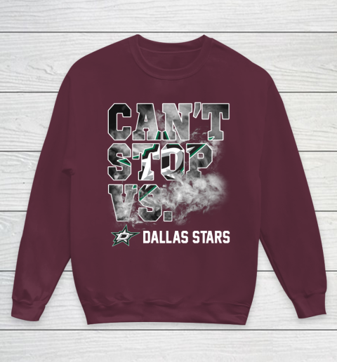NHL Dallas Stars Hockey Can't Stop Vs Youth Sweatshirt 4