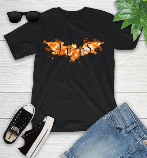 NFL New York Jets Batman Logo DC Football Sports Shirt Youth T-Shirt