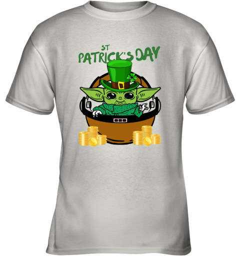 Baby Yoda St. Patrick's Day Outfit Youth T-Shirt