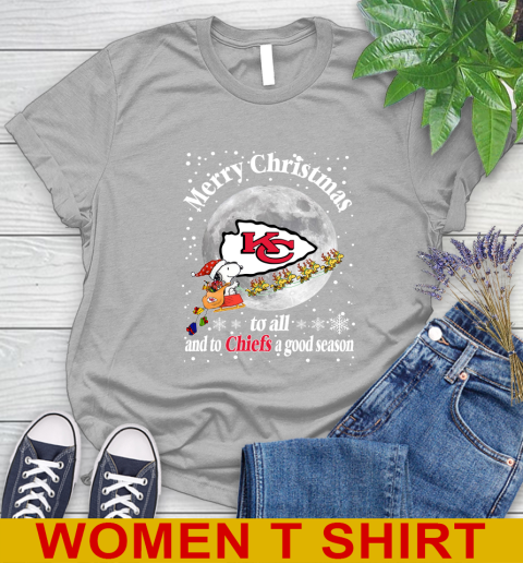 Kansas City Chiefs Merry Christmas To All And To Chiefs A Good Season NFL Football Sports Women's T-Shirt 5