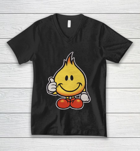 World Industries Flame Boy Hook Ups Skate Hookups Hook Ups 90's Vintage V-Neck T-Shirt