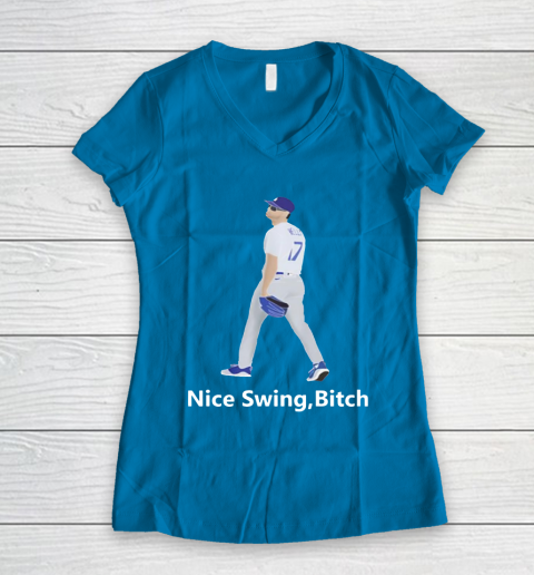 Nice Swing Bitch Joe Kelly Women's V-Neck T-Shirt 5