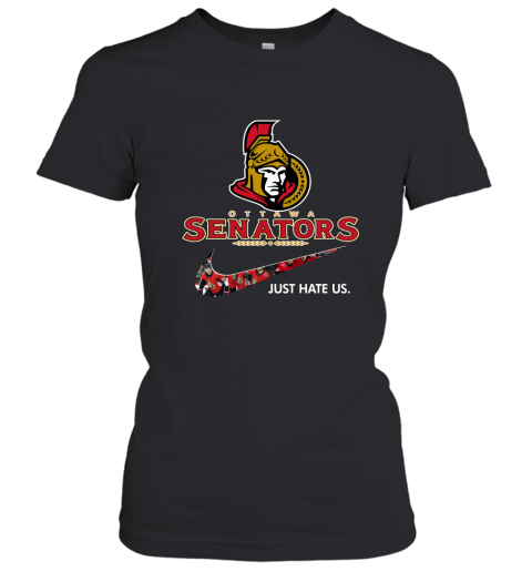 NHL Team Ottawa Senators x Nike Just Hate Us Hockey Women's T-Shirt