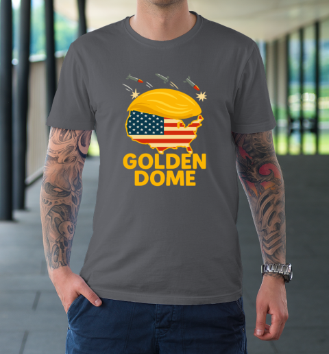 Trump Golden Dome Hair Shield USA T-Shirt 6