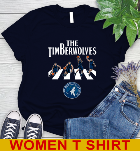NBA Basketball Minnesota Timberwolves The Beatles Rock Band Shirt Women's T-Shirt 2