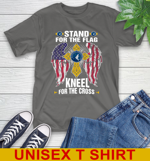 NBA Basketball Minnesota Timberwolves Stand For Flag Kneel For The Cross Shirt T-Shirt 10