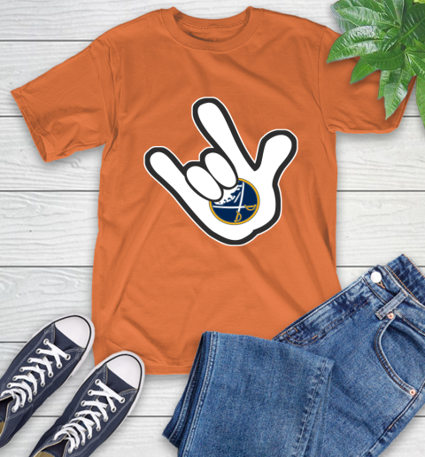 Buffalo Sabres NHL Hockey Mickey Rock Hand Disney T-Shirt 5