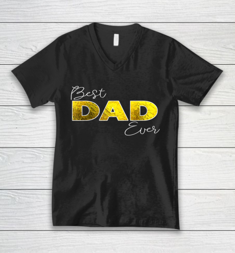 Father gift shirt Mens Best Dad Ever, Boy Girl Matching Family Love T Shirt V-Neck T-Shirt