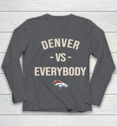 Denver Broncos Vs Everybody Youth Long Sleeve 6