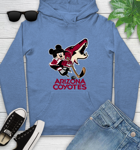 NHL Arizona Coyotes Mickey Mouse Disney Hockey T Shirt Youth Hoodie 12