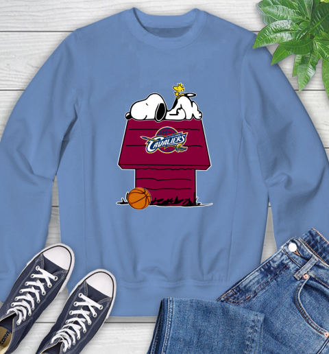 Cleveland Cavaliers NBA Basketball Snoopy Woodstock The Peanuts Movie Sweatshirt 11