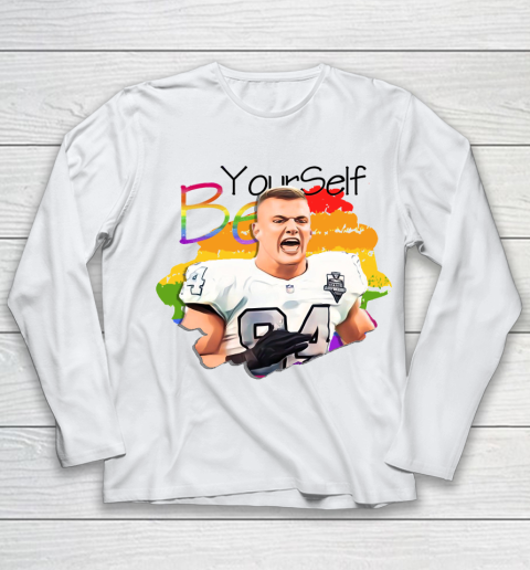 Carl Nassib Shirt Be YourSelf LGBT Gay Pride Youth Long Sleeve