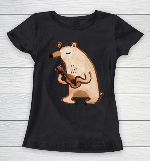 Father's Day Funny Gift Ideas Apparel  Ukulele Bear T Shirt Women's T-Shirt