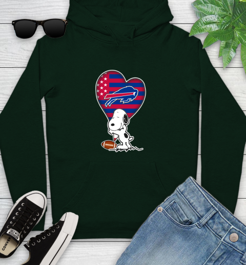 Buffalo Bills NFL Football The Peanuts Movie Adorable Snoopy Youth Hoodie 13