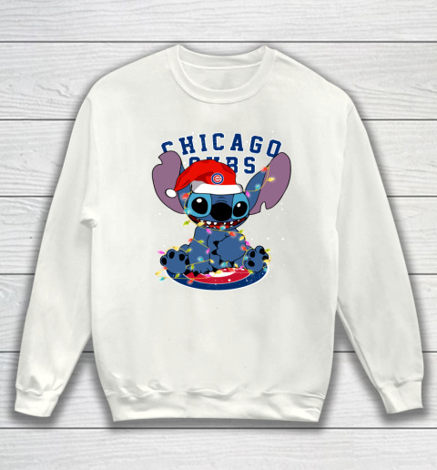 Chicago Cubs MLB noel stitch Baseball Christmas Sweatshirt