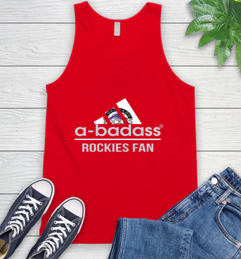 MLB A Badass Colorado Rockies Fan Adidas Baseball Sports Tank Top 5