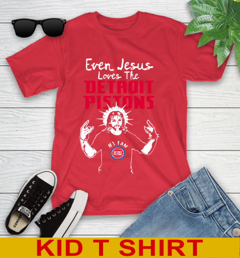 Detroit Pistons NBA Basketball Even Jesus Loves The Pistons Shirt Youth T-Shirt 12 Detroit Pistons NBA Basketball Even Jesus Loves The Pistons Shirt Youth T-Shirt - Image 12