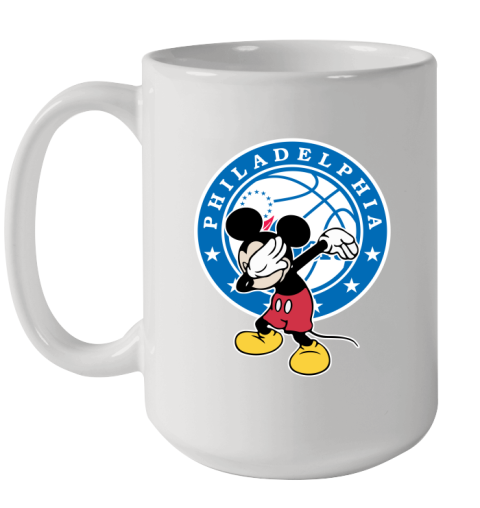 Philadelphia 76ers NBA Basketball Dabbing Mickey Disney Sports Ceramic Mug 15oz