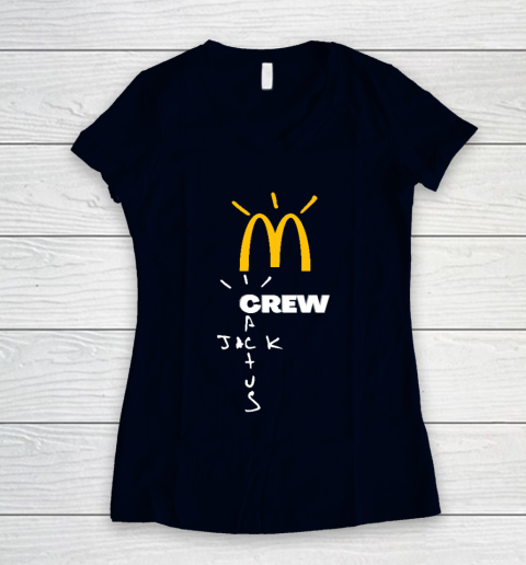 Travis Scott x McDonald Women's V-Neck T-Shirt 2