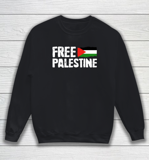 Free Palestine Gaza Flag Arabic Freedom For Palestinians Sweatshirt