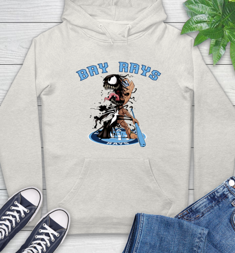 MLB Tampa Bay Rays Baseball Venom Groot Guardians Of The Galaxy Hoodie 12