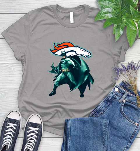 NFL Batman Football Sports Denver Broncos Women's T-Shirt 5