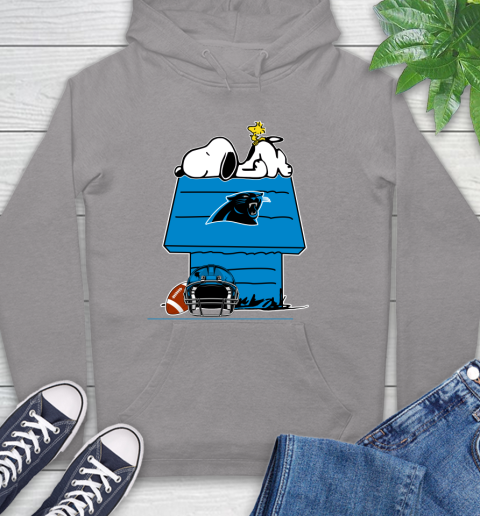 Carolina Panthers NFL Football Snoopy Woodstock The Peanuts Movie Hoodie 6
