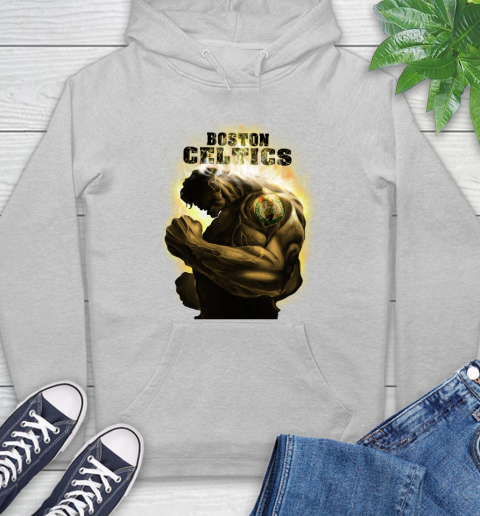 Boston Celtics NBA Basketball Hulk Marvel Avengers Sports Hoodie 6