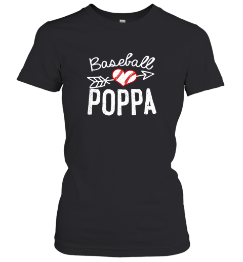 Baseball Poppa Shirt Fathers Day Women's T-Shirt