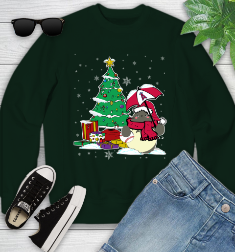 Los Angeles Angels MLB Baseball Cute Tonari No Totoro Christmas Sports Youth Sweatshirt 9