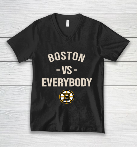 Boston Bruins Vs Everybody V-Neck T-Shirt
