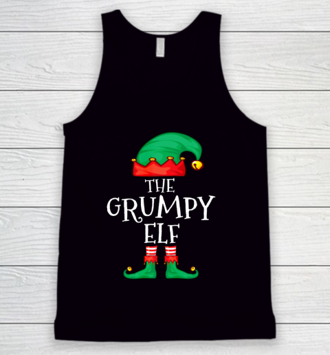 Funny Elf Family Christmas The Grumpy Elf Tank Top
