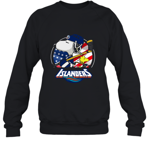 New York Islanders Ice Hockey Snoopy And Woodstock NHL Sweatshirt